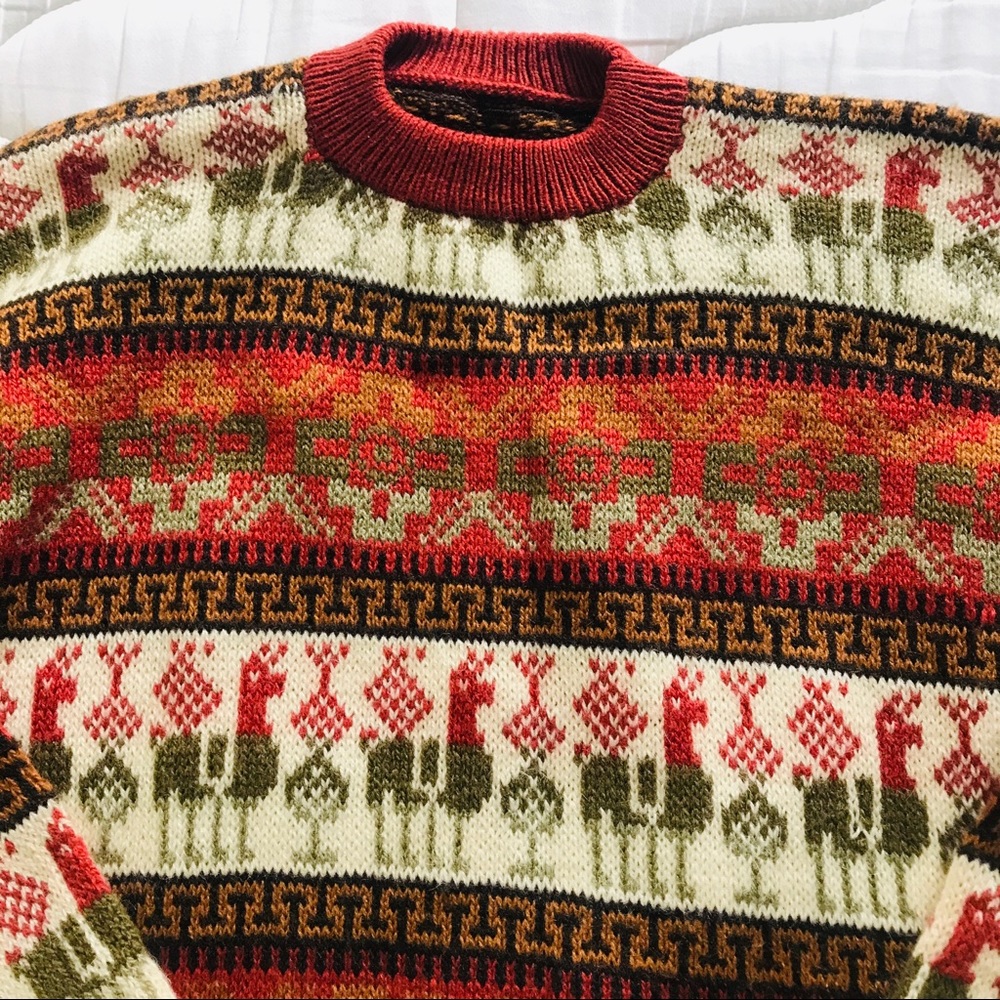 Inca Graphic Design Pullover Sweater